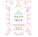 Invitación Carousel Rose. Pers